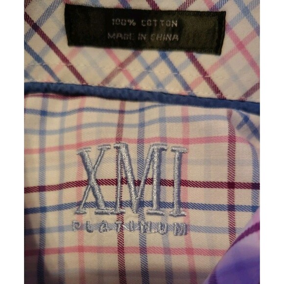 YMI Platinum Men's Shirt Size 15 32/33 Button Striped Cotton - Picture 2 of 11